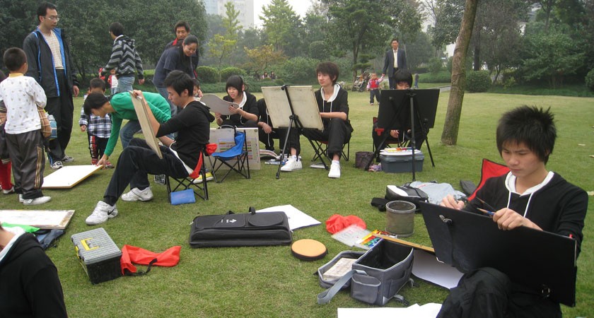 畫(huà)室活動(dòng)-漕溪公園寫(xiě)生